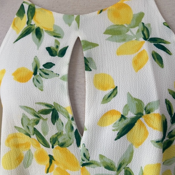 altar’d state large lemon print tank top. - Picture 4 of 8